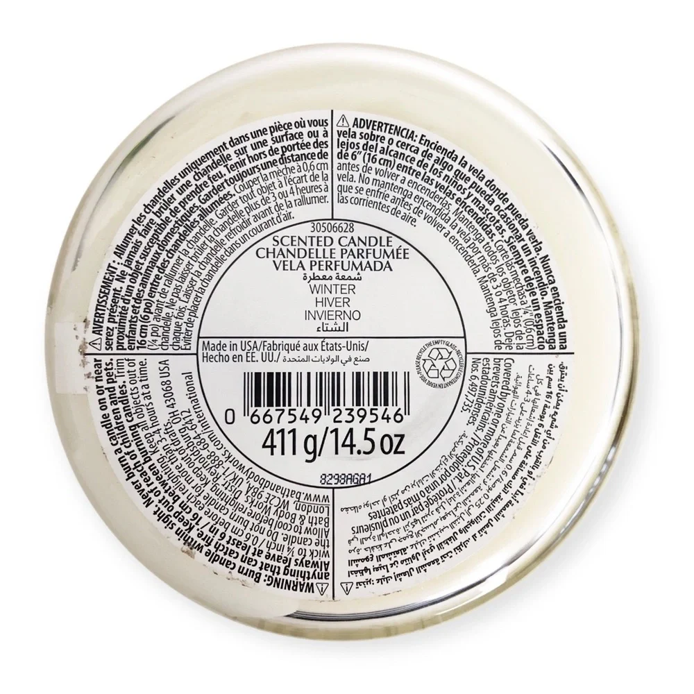 Bath & Body Works Winter 3 Wick Scented Candle NWT Holidays Christmas - Picture 5 of 5
